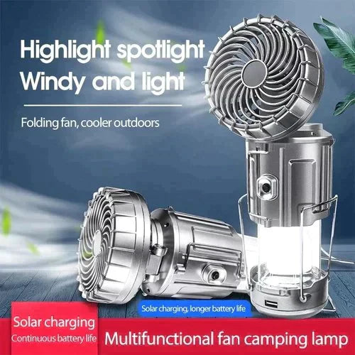 🔥Portable LED Camping Lantern With Fan
