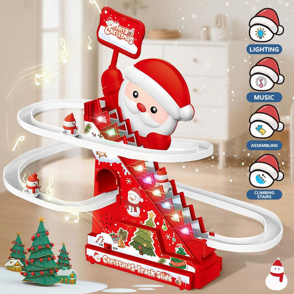 🌟 Christmas Sale! 🎁 49% OFF Electric Climbing Stairs Track Toy – Best Gift for Kids