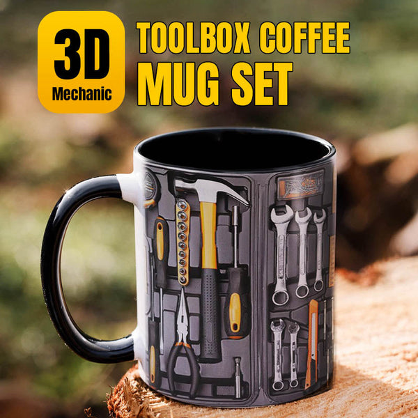 3D Mechanic Toolbox Coffee Mug Set【BUY 2 FREE SHIPPING】